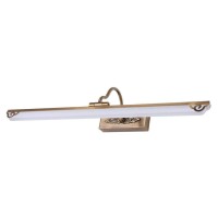 Arandela de Espelho Flat Dourada com LED 3.000k