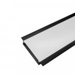 PERFIL AL 6412 EMBUTIR PRETO 2M