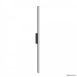 ARANDELA 1515D PRETA 120CM 1X120L 127V IP65 11W 900LU 3000K