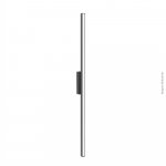 ARANDELA 1515D PRETA 60CM 1X120L 127V IP65 6W 525LU 3000K