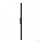ARANDELA 1920I PRETA 100CM 1X120L 127V IP65 9W 750LU 3000K