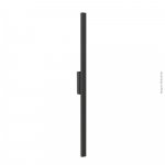 ARANDELA 1920I PRETA 40CM 1X120L 220V IP65 3,6W 320LU 3000K