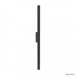 ARANDELA 2020I PRETA 60CM 1X120L 127V IP65 5,4W 480LU 3000K