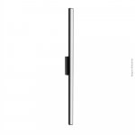 ARANDELA 2525D PRETA 40CM 1X120L 220V IP65 3,6W 320LU 3000K