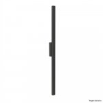 ARANDELA 2525I PRETA 100CM 1X120L 220V IP65 9W 800LU 3000K