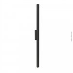 ARANDELA 2525I PRETA 60CM 1X120L 127V IP65 6W 525LU 3000K