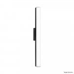 ARANDELA 4542 PRETA 60CM 2X120L 127V IP65 6W 525LU 3000K