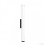 ARANDELA D30 PRETA 60CM 1X120L 127V IP65 6W 525LU 3000K