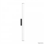ARANDELA D60 PRETA 40CM 2X120L 220V IP65 7,2W 640LU 3000K