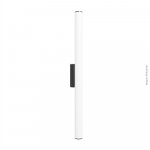ARANDELA D60 PRETA 40CM 2X120L 127V IP65 7,2W 640LU 3000K