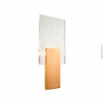 ARANDELA ITALY DOURADA CRISTAL BOLHA TRANSPARENTE