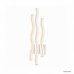 ARANDELA LED WAVE BRANCA 3 ONDAS 3000K
