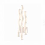 ARANDELA LED WAVE BRANCA 3 ONDAS 3000K