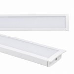Barra de Led Embutir Branca 100cm 9w 127v 3000k