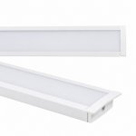 Barra de Led Embutir Branco 100cm 9w 220v 3000k