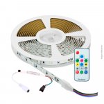 FITA 60 LEDS RGB 12V IP44 5W 10MM (COM CONTROLE)