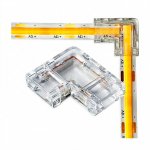 Kit Conector 8mm IP20 90° 2PIN - (10 uni)