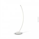 LUMINÁRIA DE PISO ARCO BRANCA COM 1 LED 3000K