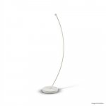 LUMINÁRIA DE PISO ARCO BRANCA COM 1 LED 3000K