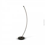 LUMINÁRIA DE PISO ARCO PRETA 1 LED 3000K