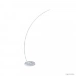 LUMINÁRIA DE PISO CURVA BRANCA 3000K
