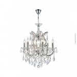 LUSTRE MARIA TERESA TRANSPARENTE E14 8 SOQUETES