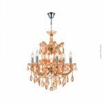 LUSTRE MARIA TEREZA ÂMBAR E14 8 SOQUETES