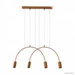 PENDENTE ARCO DOURADO 4 SOQUETES E27
