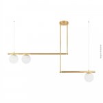 PENDENTE BALL 3 ESFERAS DOURADO BOCAL G9