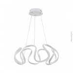 PENDENTE CURVAS BRANCO LED 3000K 90W