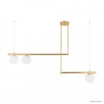 PENDENTE BALL 3 ESFERAS DOURADO BOCAL G9