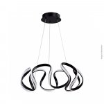 PENDENTE LED EM CURVAS PRETO 3000K 90W