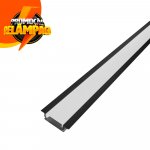 PERFIL AL 2407 EMBUTIR PRETO 3M (SW)