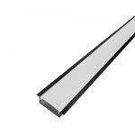 PERFIL AL 3010 EMBUTIR PRETO 2M