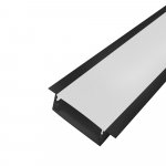 PERFIL AL 6420 EMBUTIR PRETO 3M