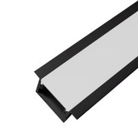PERFIL AL 4220 PISO EMBUTIR PRETO 6M
