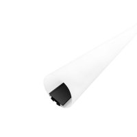 PERFIL AL D60 TUBULAR PRETO 2M