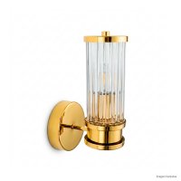ARANDELA CRISTAL STICK DOURADA