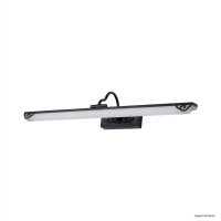 ARANDELA FLAT ESPELHO LED PRETA 3.000K