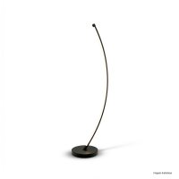 LUMINÁRIA DE PISO ARCO PRETA 1 LED 3000K