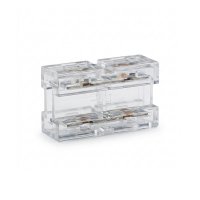 Kit Conector 8mm IP20 180° 2PIN - (10 uni)