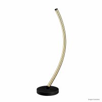 LUMINÁRIA DE PISO ARCO PRETA COM 2 LED 3000K