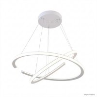 PENDENTE OPEN BRANCO 2 AROS LED EXTERNO 100W 3000K