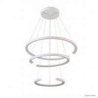PENDENTE OPEN BRANCO 3 AROS LED EXTERNO 100W 3000K