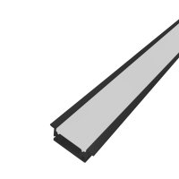 PERFIL AL 2811 PISO EMBUTIR PRETO 6M