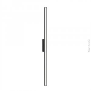 ARANDELA 1515D PRETA 40CM 1X120L 127V IP65 3,6W 320LU 3000K
