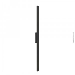 ARANDELA 1920I PRETA 100CM 1X120L 127V IP65 9W 750LU 3000K