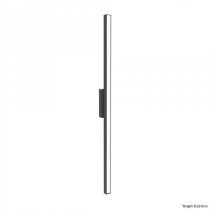 ARANDELA 2020D PRETA 60CM 1X120L 127V IP65 5,4W 480LU 3000K