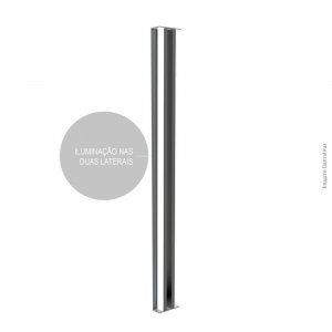 ARANDELA 5017I PRETA 60CM 2X120L 127V IP65 15W 1125LU 3000K