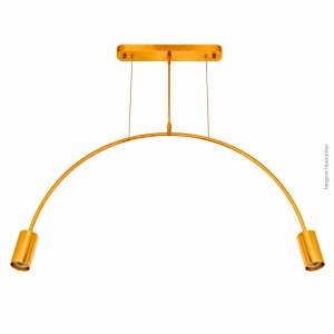 PENDENTE ARCO DOURADO 2 SOQUETES E27